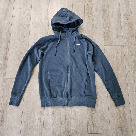 Gymshark Zip Training Hoodie, XS, Blue - Picture 3 of 13